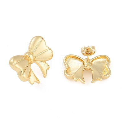 Brass Studs Earring for Women EJEW-S225-21G-1