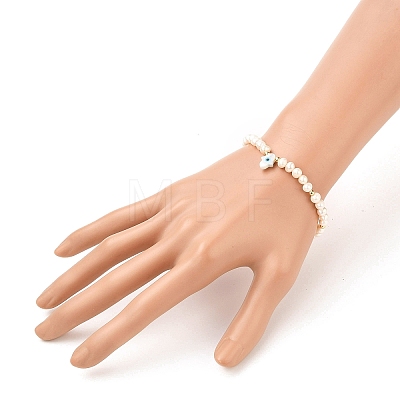 Natural Pearl Beads Stretch Bracelets BJEW-JB05539-04-1