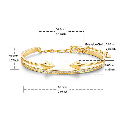 SHEGRACE Real 24K Gold Plated Brass Bracelets JB34B-1