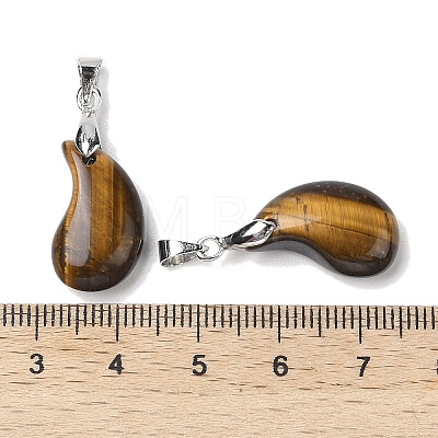 Natural Tiger Eye Pendants G-NH0025-14P-04-1