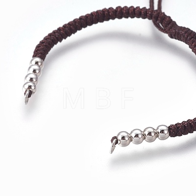 Nylon Cord Braided Bead Bracelets Making BJEW-F360-FP05-1