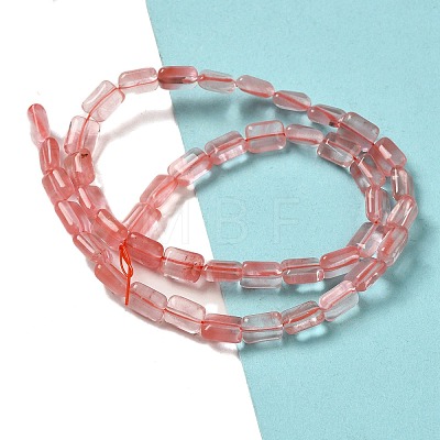 Cherry Quartz Glasse Beads Strands G-G085-A08-01-1