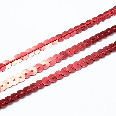 Plastic Paillette Beads PVC-Q085-6mm-3-1
