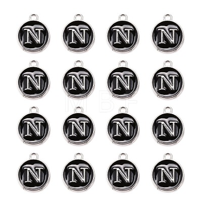 Platinum Plated Alloy Charms X-ENAM-S118-02N-P-1