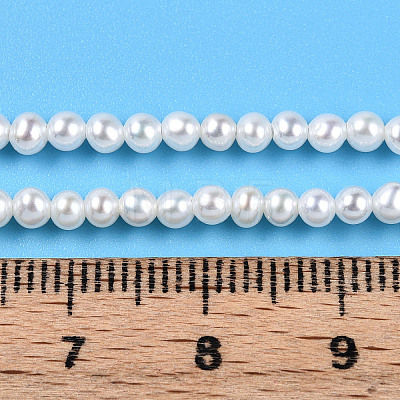 Natural Nucleated Pearl Beads Strands PEAR-N016-03A-1