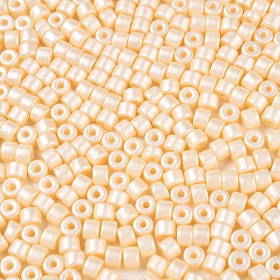 Baking Paint Pearlized Glass Seed Beads SEED-T008-03B-1