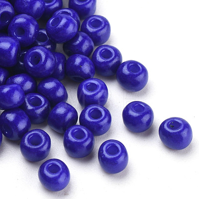 Baking Paint Glass Seed Beads SEED-Q025-4mm-M20-1