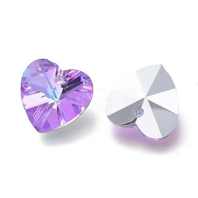 Faceted Glass Charms X-RGLA-L026-B03-1
