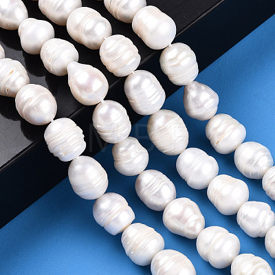 Natural Cultured Freshwater Pearl Beads Strands PEAR-N012-10D-1
