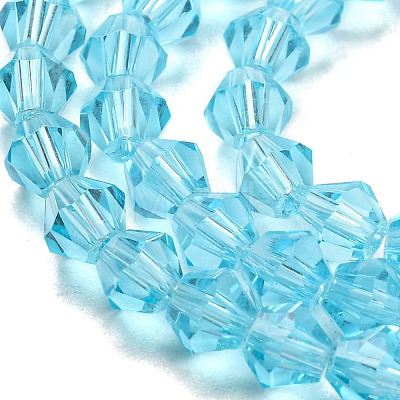 Transparent Glass Beads Strands GLAA-F029-4mm-20-1