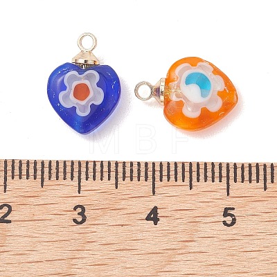 Handmade Millefiori Lampwork Pendants PALLOY-JF05205-1