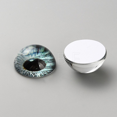 Glass Cat Eye Decorative Eye Piece DIY-WH0110-26C-1