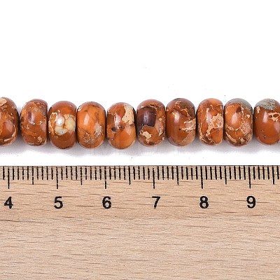 Dyed Synthetic Imperial Jasper Beads Strands G-P529-E01-A01-1