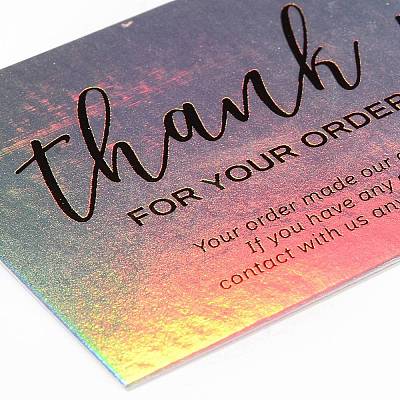 Laser Thank You Card DIY-F120-02E-1