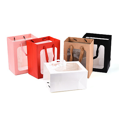Paper Gift Shopping Bags AJEW-T013-07M-1