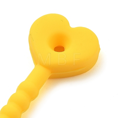 Heart Silicone Cable Ties SIL-T057-01M-1