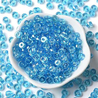 Transparent Colours Luster Glass Seed Beads SEED-E001-T3x6mm-A04-1