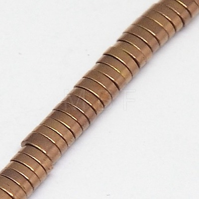 Electroplate Non-magnetic Synthetic Hematite Beads Strands G-J167-05-1