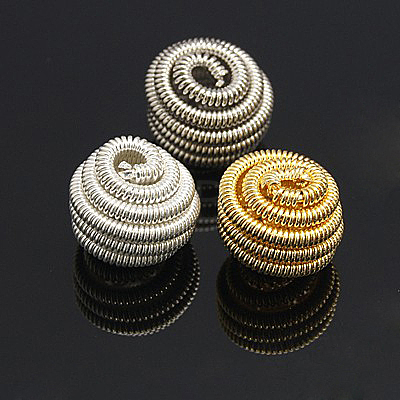 Brass Spring Beads KK-C3040-M-1