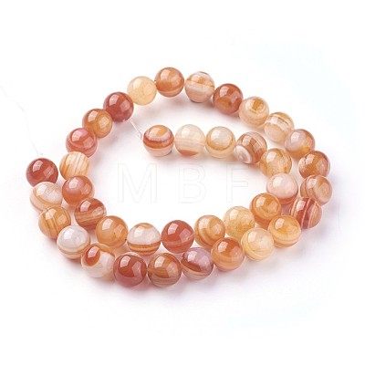 Natural Red Agate Beads Strands G-F619-38-12mm-1