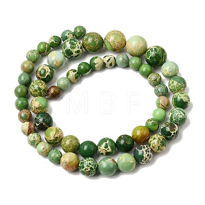 Natural Imperial Jasper Graduated Beads Strands G-A323-C03-01C-1