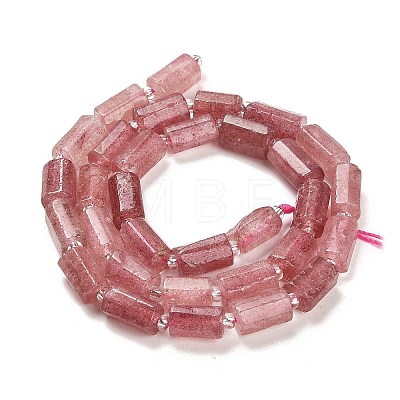 Natural Strawberry Quartz Beads Strands G-G068-A15-01-1
