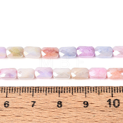 Anti-Tarnish Electroplate Glass Beads Strands GLAA-T025-29F-1