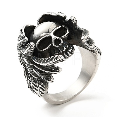 316 Stainless Steel Ring RJEW-C030-06E-AS-1