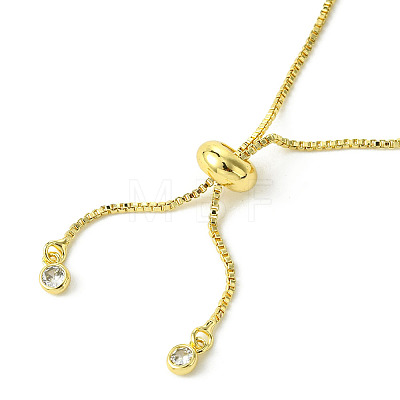 5Pcs Rack Plating Adjustable Brass Slider Bracelet Making MAK-FS0001-03G-1