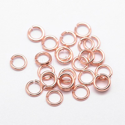 Brass Open Jump Rings X-KK-G277-4mm-RG-NR-1