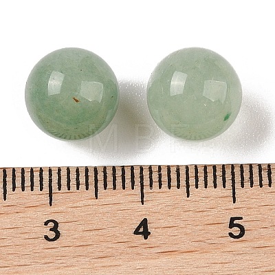 Natural Green Aventurine No Hole Sphere Beads G-K353-04A-02-1