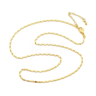 Brass Link Chain Necklaces for Women NJEW-D302-174G-1