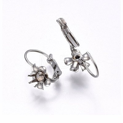 201 Stainless Steel Leverback Earring Findings STAS-I095-23P-1