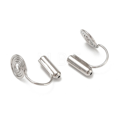 Brass Clip-on Earring Converters Findings KK-D060-01P-1