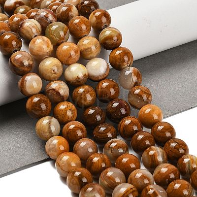 Natural Wood Lace Stone Beads Strands G-B128-A04-04-1