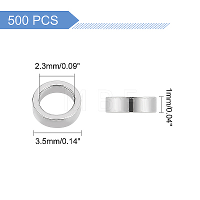 500Pcs 304 Stainless Steel Linking Rings STAS-DC0011-30-1