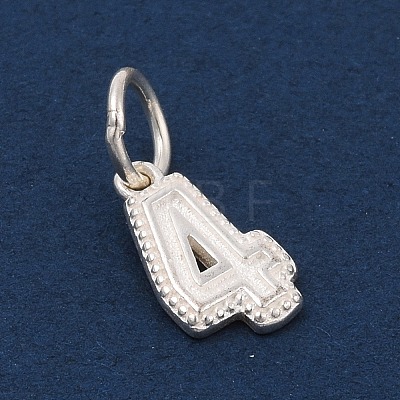 Number Series 925 Sterling Silver Charms STER-Q002-01E-1