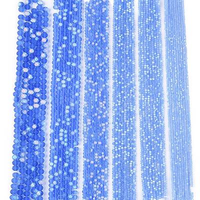 Transparent Glass Beads Strands LS-EGLA-A044-T6mm-MB14-1