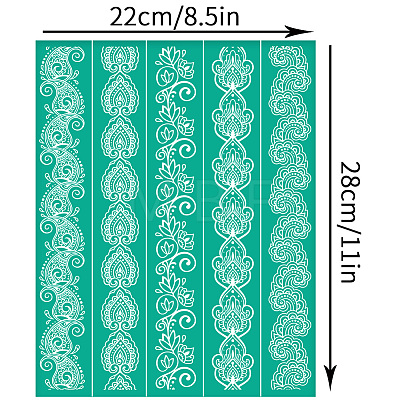 Self-Adhesive Silk Screen Printing Stencils DIY-WH0531-016-1