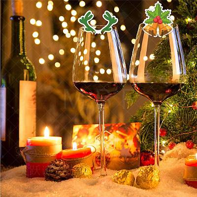 8Pcs Christmas Wine Glass Decoration PW-WG2878C-01-1