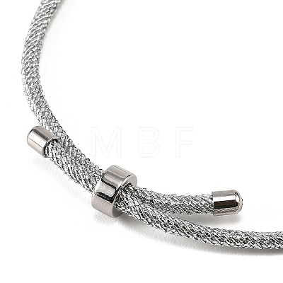 Adjustable Round Polyester Braided Cord Bracelet Making FIND-G117-01P-03-1