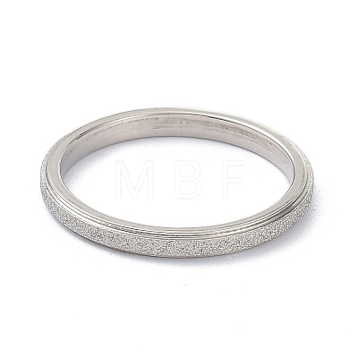 2mm Matte Plain Dome Finger Ring for Girl Women RJEW-C012-01G-P-1