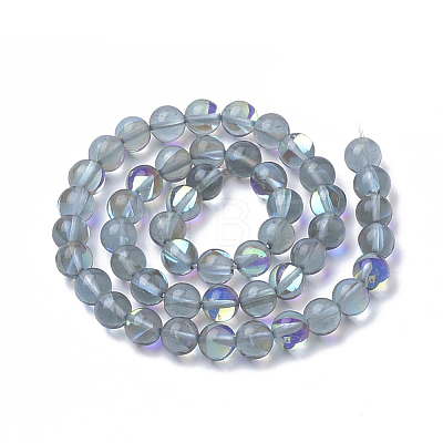 Synthetic Moonstone Beads Strands G-S283-03-6mm-1