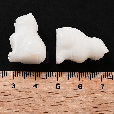 Natural White Jade Carved Figurines DJEW-L023-B24-1