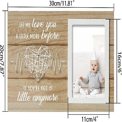 MDF Photo Frame DJEW-WH0036-009-1