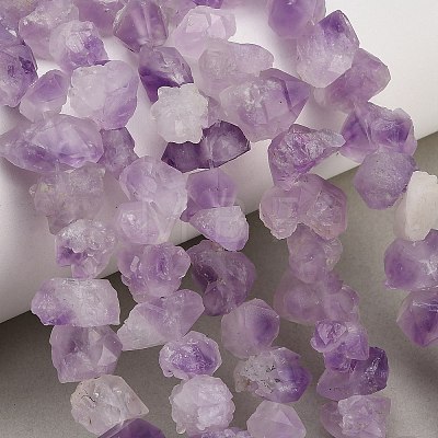 Raw Rough Natural Druzy Amethyst Beads Strands GG-CBAC61B-A01-02-1