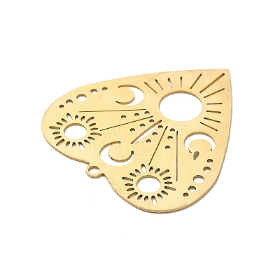 Pierced Brass Pendants KK-G441-13G-1