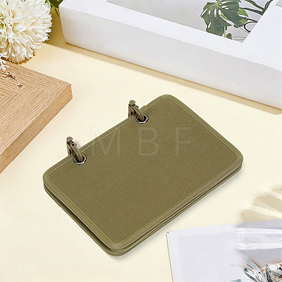 4Pcs Rectangle Velvet Binder Badge Armband Patch Display Board DIY-WH20062-165B-1