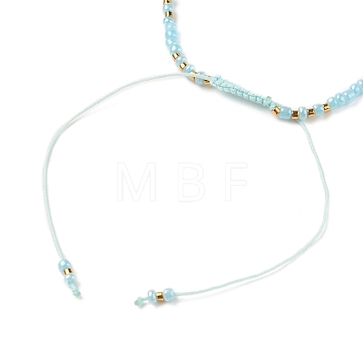 Adjustable Nylon Thread Braided Bead Bracelets BJEW-JB05593-01-1