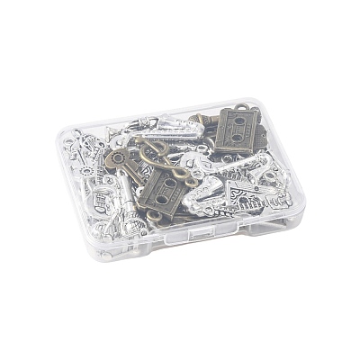 60Ps 20 Styles Musical Theme Tibetan Style Alloy Pendants FIND-FS0005-05-1